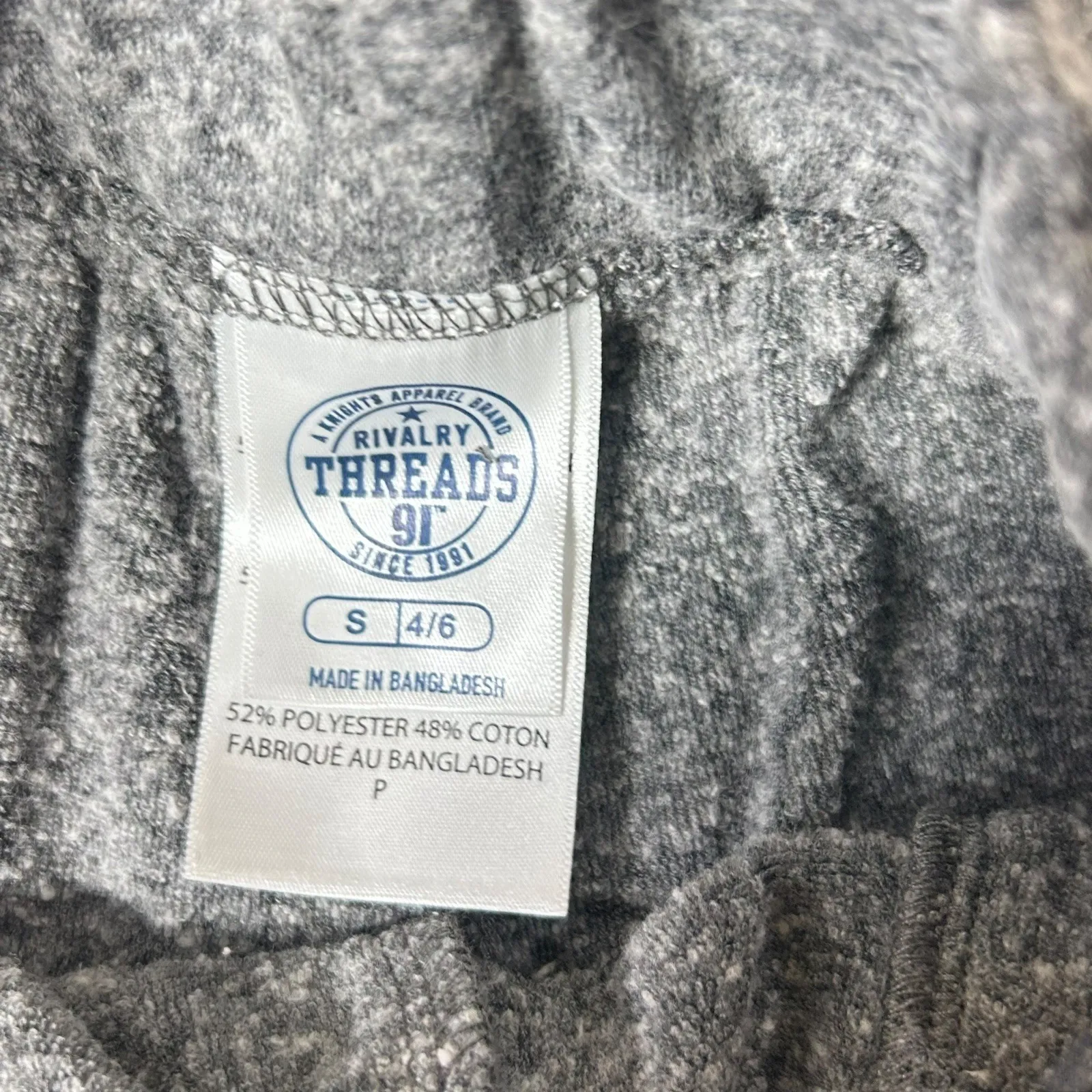 NEW Maryland Terrapins Shorts Womens S Gray Rivalry Threads Lounge Drawstring - Image 4