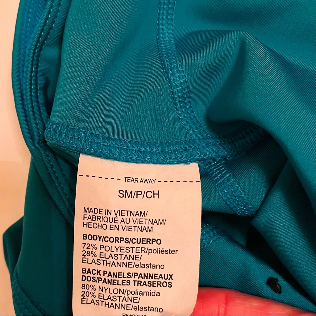 Under Armour Women's Teal Blue Green Leggings Size Small Breathelux Ankle Fit - Image 14