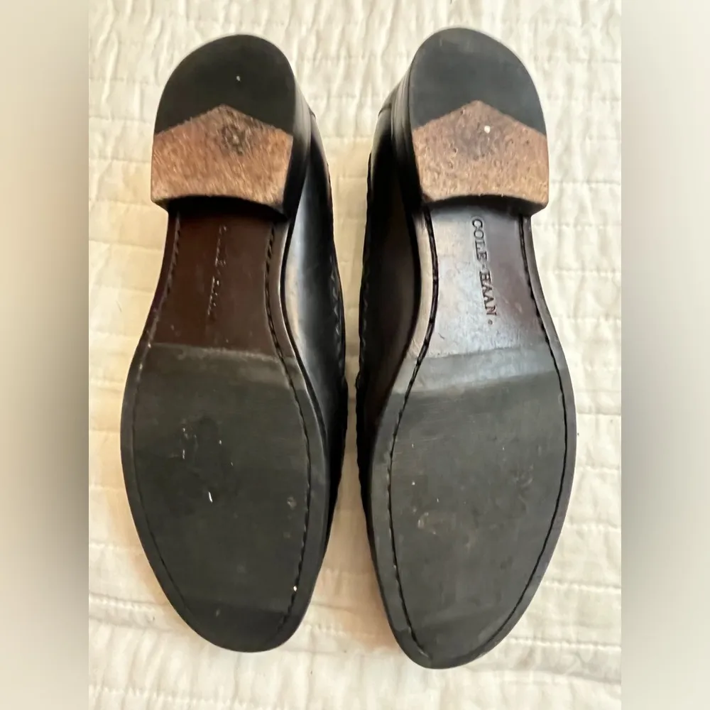 Cole Haan Country Natalee Black Woven Leather Loafers - Image 5