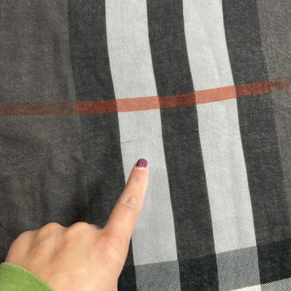 Plaid oversized scarf - Image 7