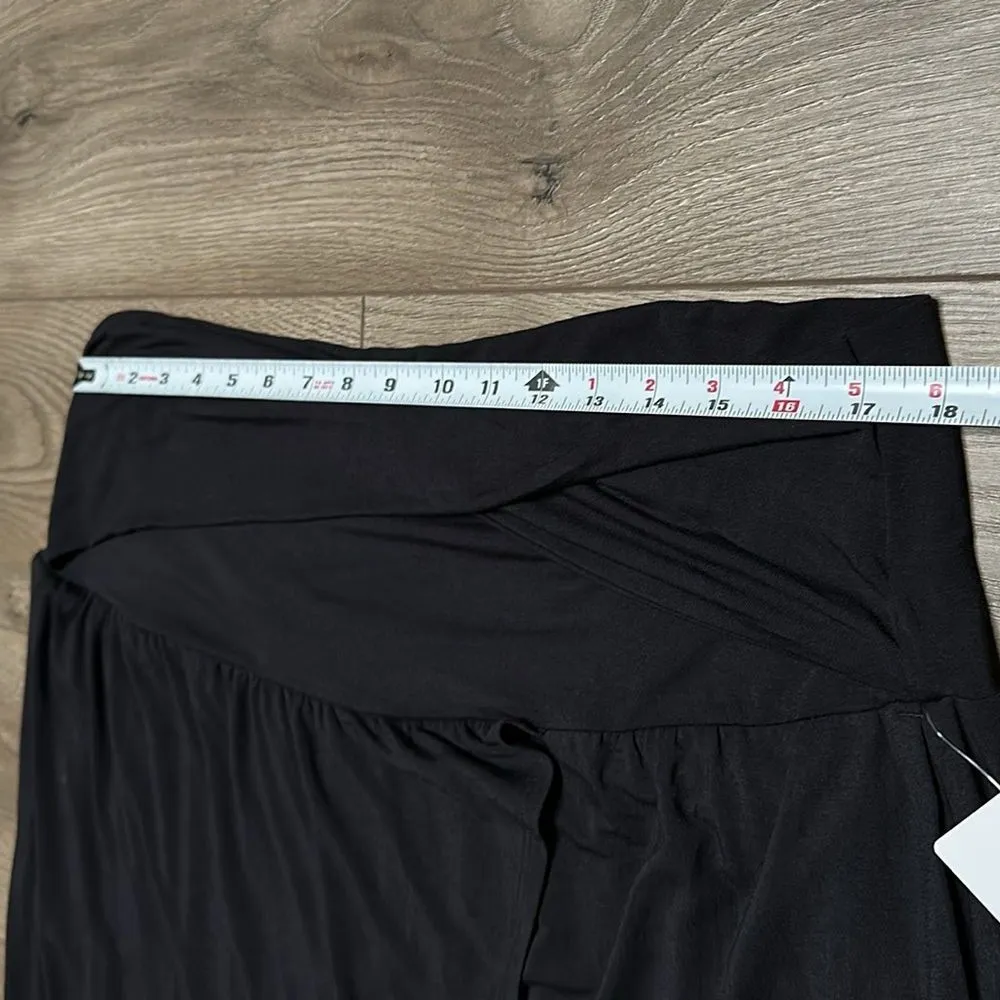 Athleta Release Black High Rise Travel Casual Front Split Crop‎ Pants Size 2X - Image 9