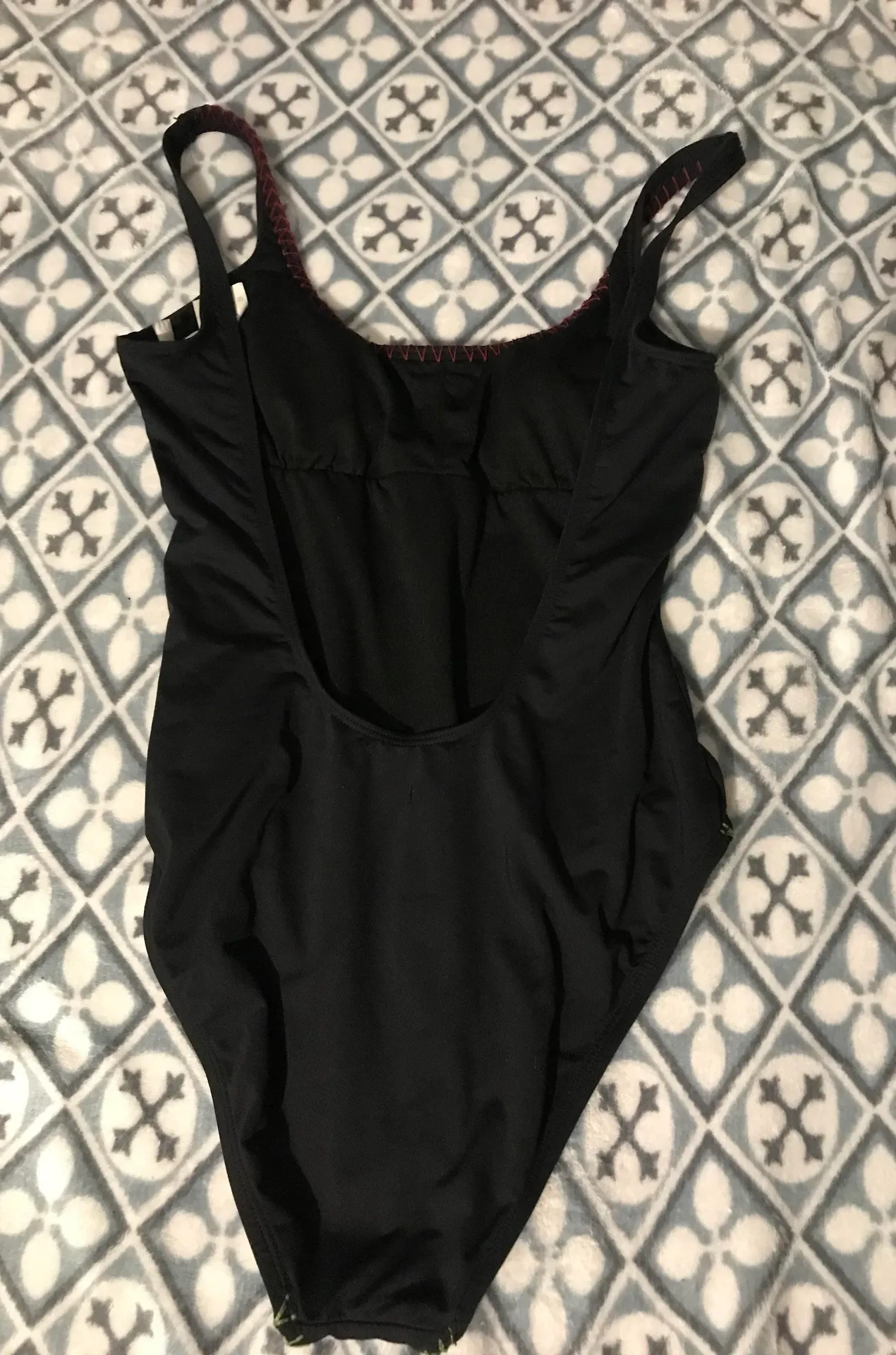 Black One Piece Swim Suit Size M - Image 2