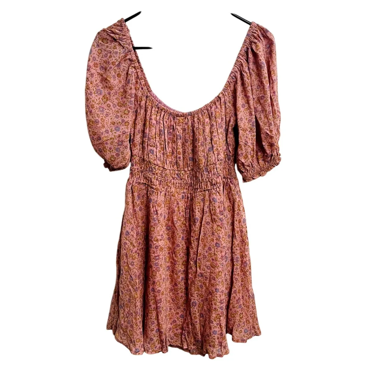 NWT SPELL & the Gypsy Collective Rae Mini Dusty Pink‎ Floral Dress Size M Boho Pink Size M - Image 3