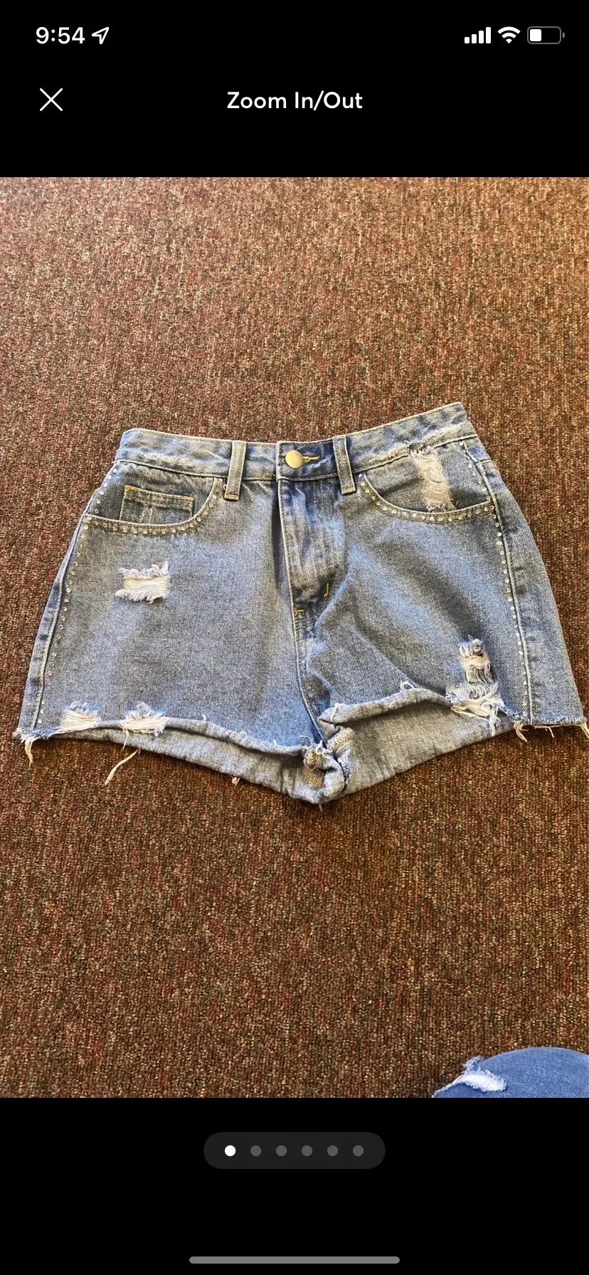 Super down Jean Shorts Size 25 - Image 2