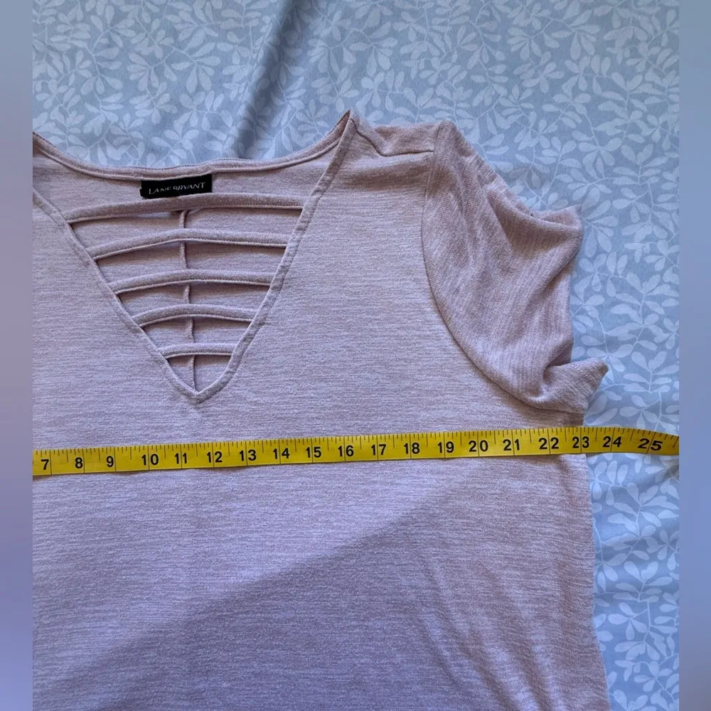 Lane Bryant Blush Pink Knit Top - Image 5