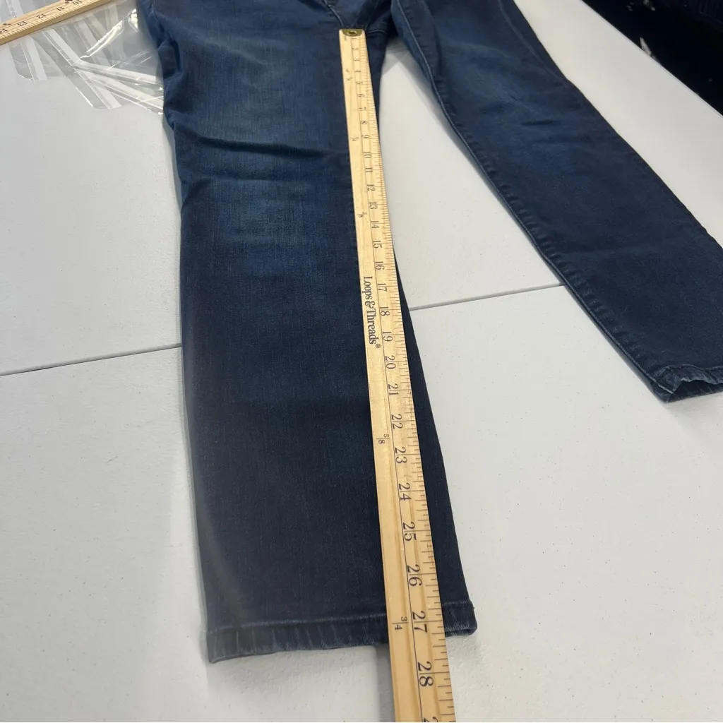 DL1961 Margaux Women's Dark Blue Denim Skinny Ankle Jeans Size 31 - Image 13