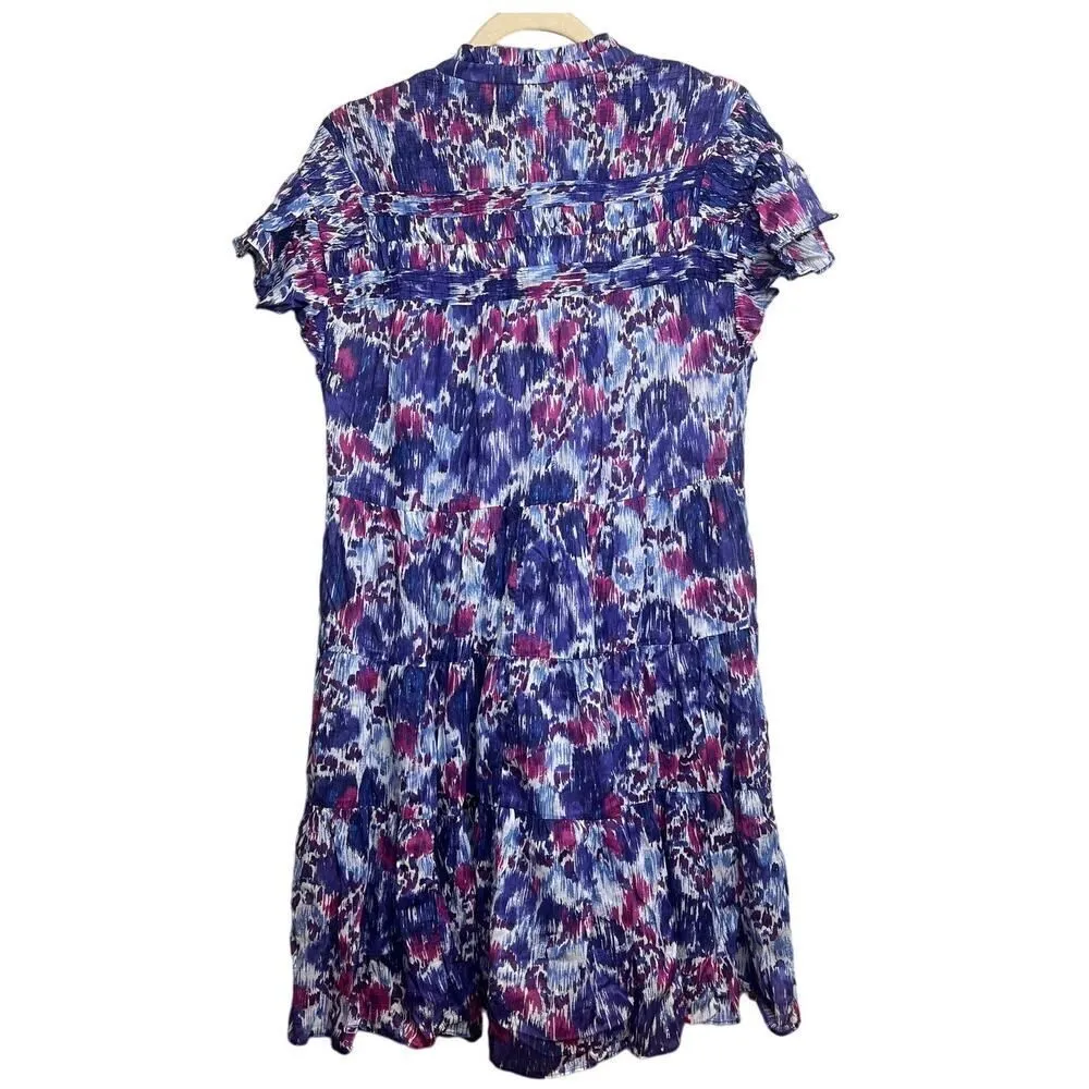 Isabel Marant Etoile Lanikaye Tiered Cotton Mini Dress Sz. 34 (US XS) - Image 6