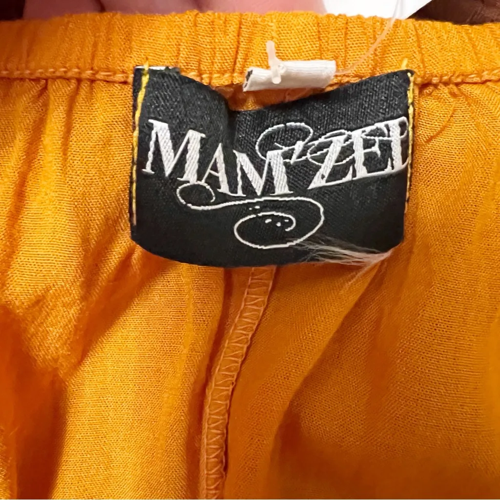 Mamzel Orange Ombre Maxi Dress NEW One Size Adjustable Tie Straps Beaded Neck - Image 12