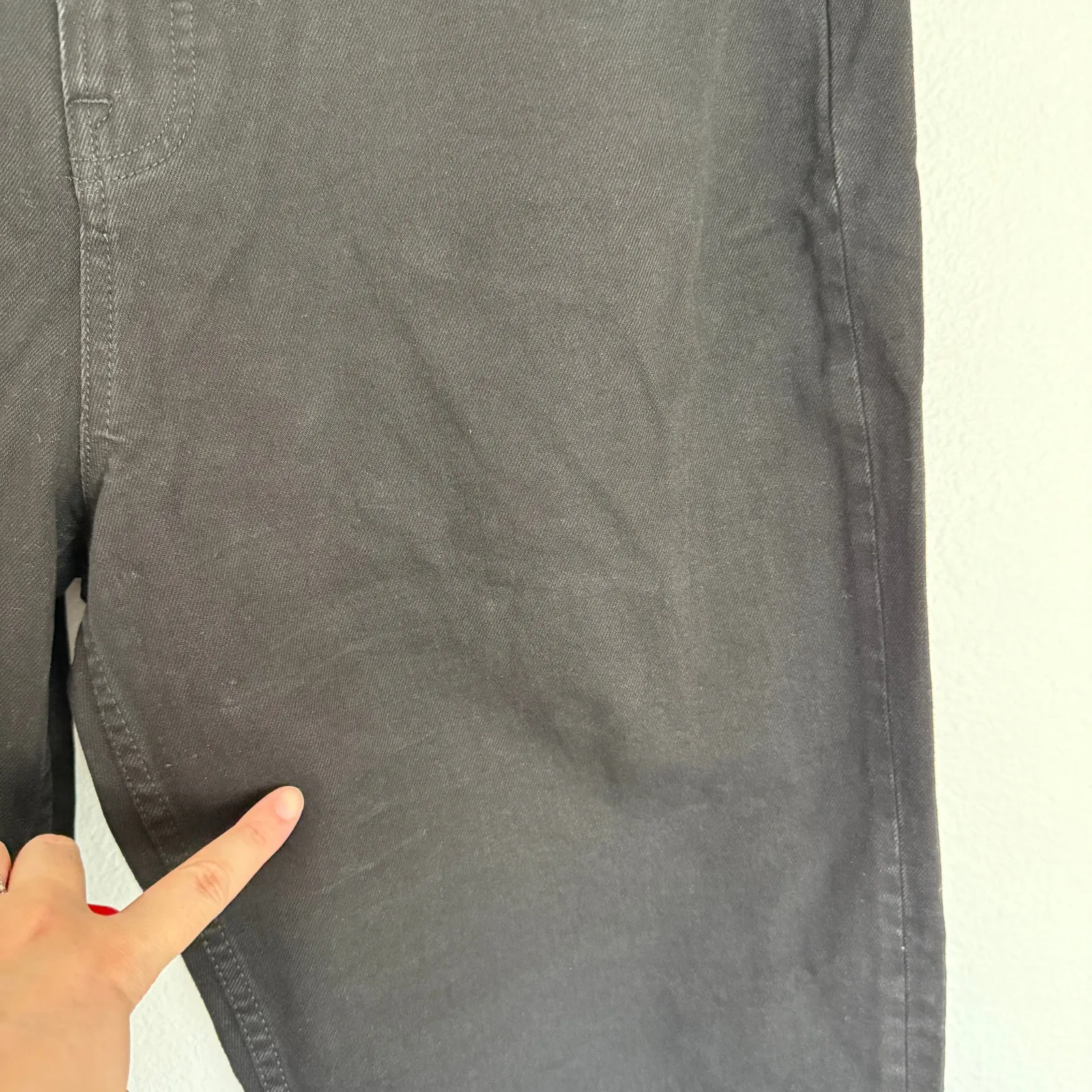 NWT Everlane Sz 32 The Curvy Way High Straight Jean Coal Black Organic Cotton - Image 13