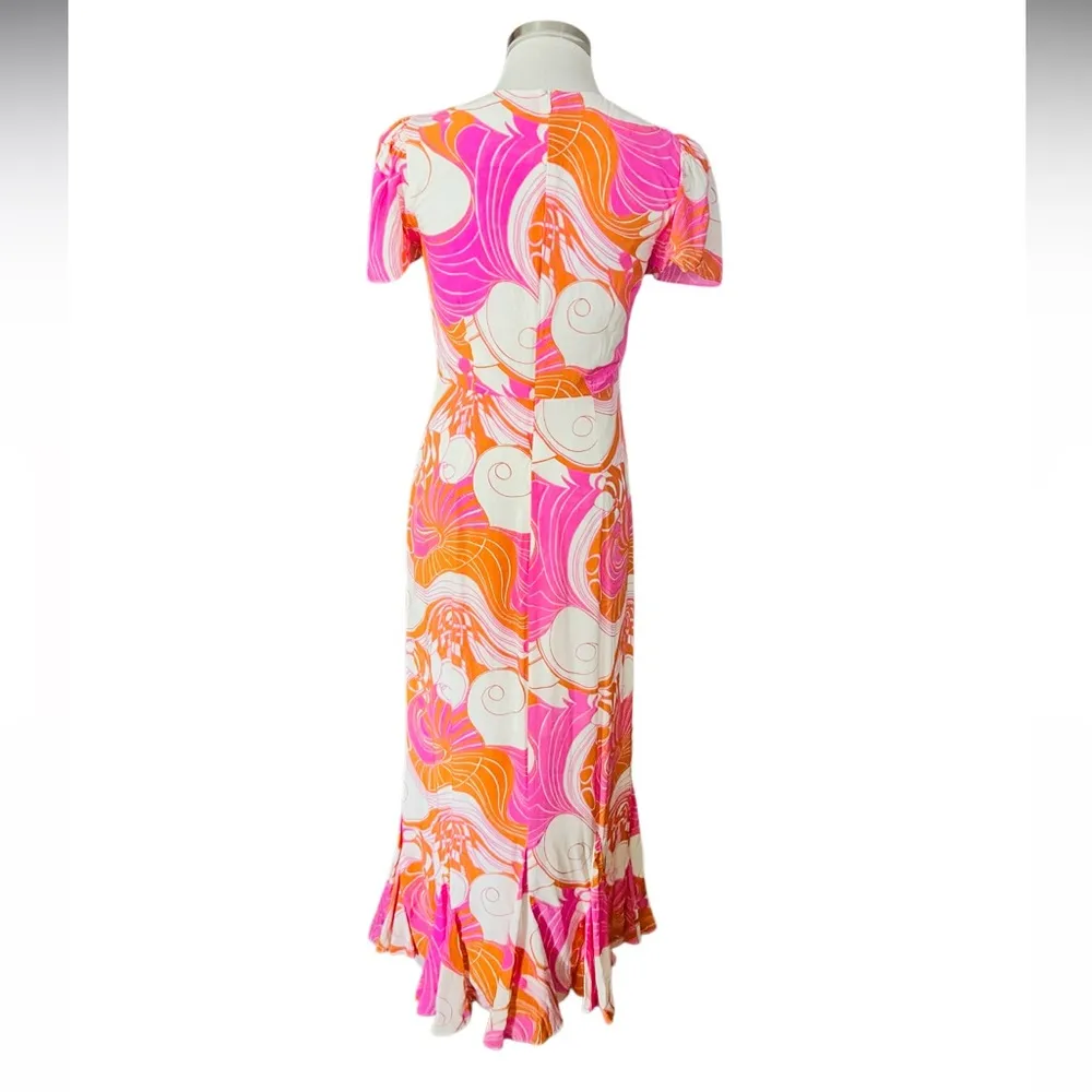 RHODE Lulani Midi Dress Size 2 Pink - Image 8