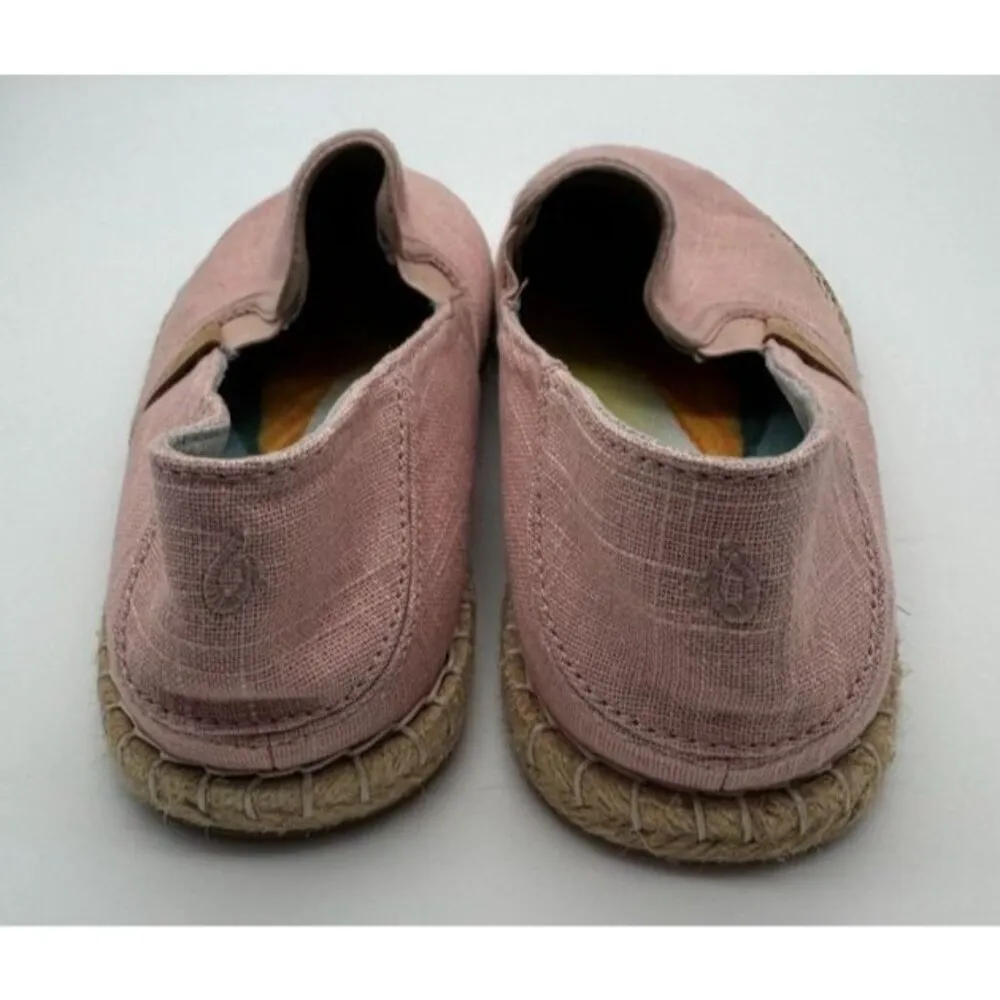 OluKai Kaula Pa'a Kapa Espadrille Shoes Rose Sea Salt Pink Slip On Women's 10 - Image 7