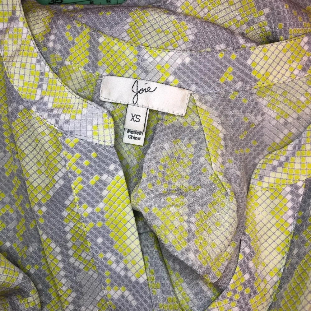 Joie Aruna Pythion Printed Top In Citrine - Image 5