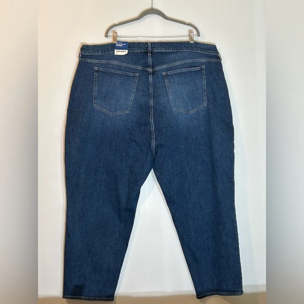Old Navy Extra High Rise Curvy Sky Hi Straight Jean Secret Slim Pockets Size 28 - Image 2