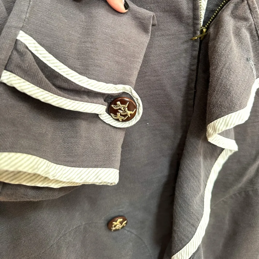 Anthro Saturday Sunday Zip Ruffle Seagull Hoodie
Anthropologie, gray, full zip - Image 4