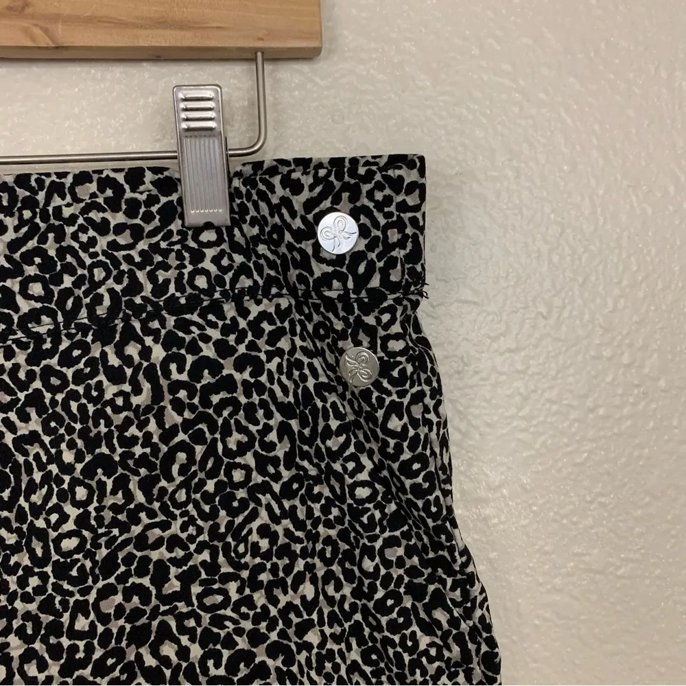 Rafaella Leopard Print Cropped Trousers Size 18 - Image 2