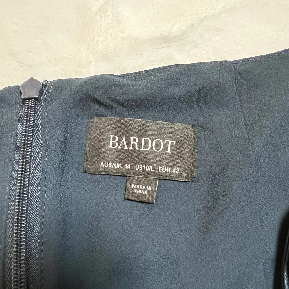 Bardot Estelle Satin Maxi Dress Size 10/L Sleeveless Formal Party Bridal Classic - Image 8