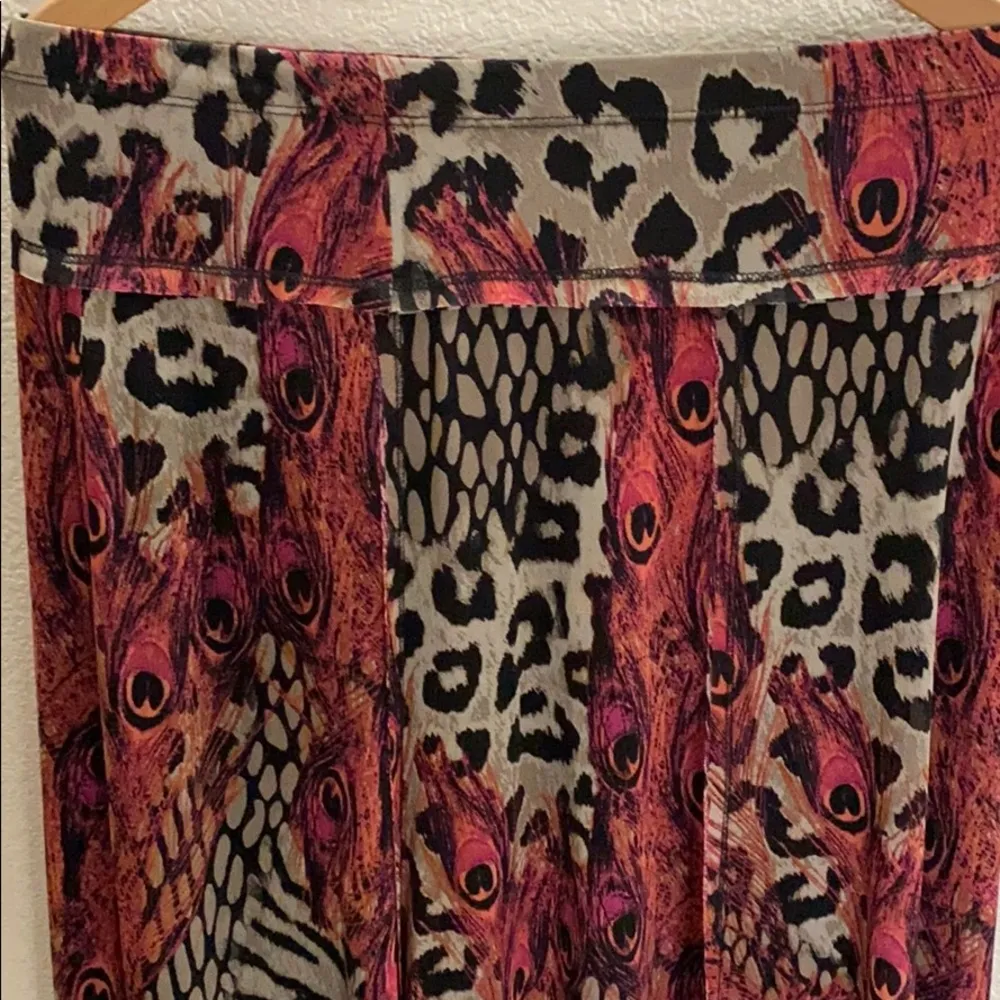 Multiples Animal Print Petite Flowy Midi Skirt - Image 2