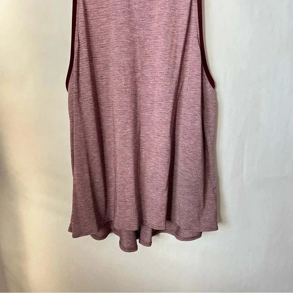 Lululemon Tie It Up Tank Top Burgundy Racerback - Image 6