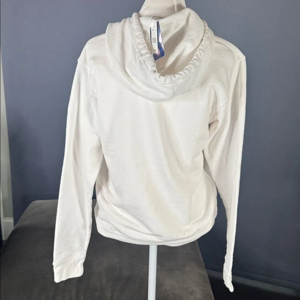 Women’s White Embroidered FLORIDA College Drawstring Hoodie Size S NEW - Image 4