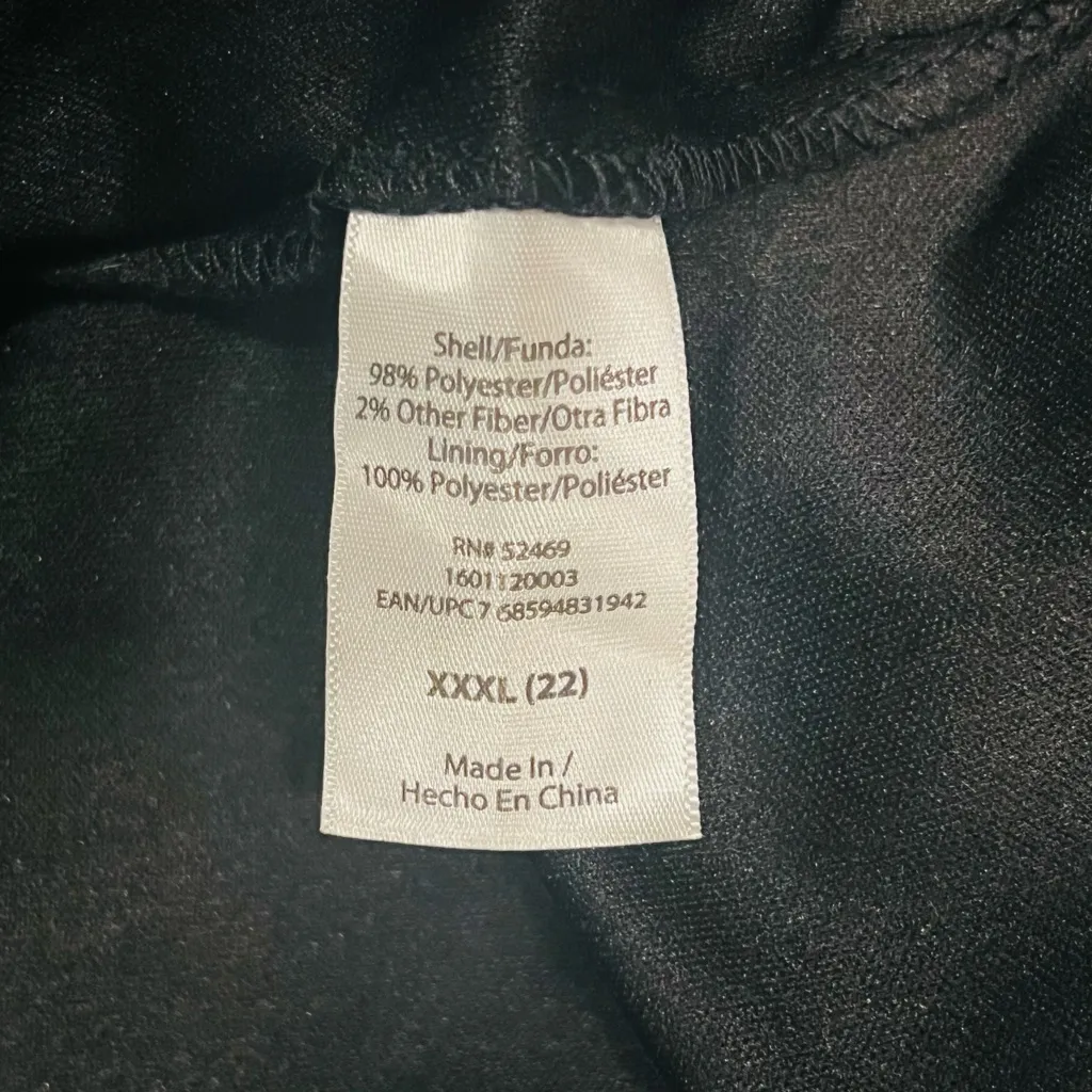 Sofia by Sofia Vergara Zebra Print Long Sleeve Dress Black Size 3X - Image 8