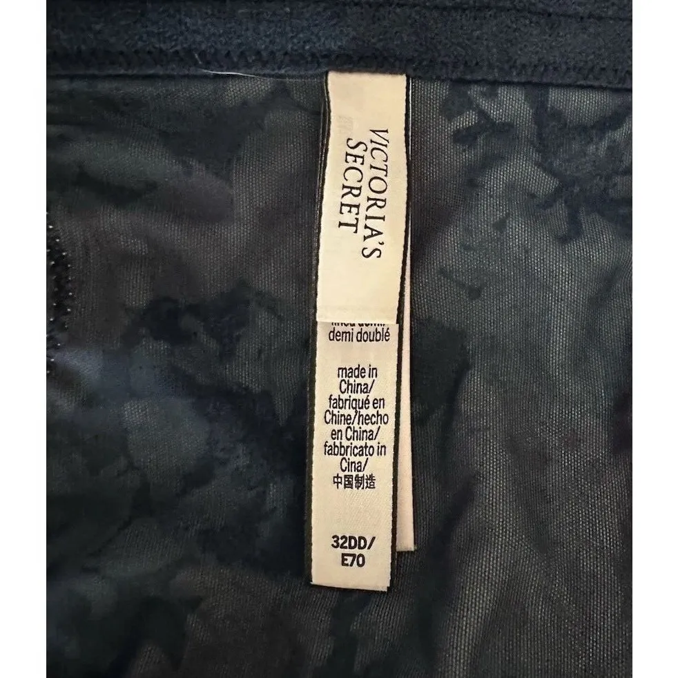 Vtg Y2K Victoria's Secret Floral Corset Bustier Bra 32DD Fairy Goth - Image 6