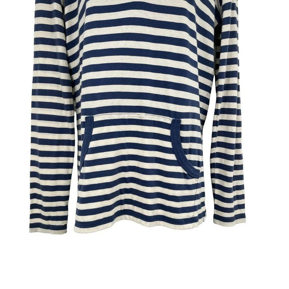 Vineyard Vines Hoodie Long Sleeve Striped Casual Pullover Top Blue Small - Image 7