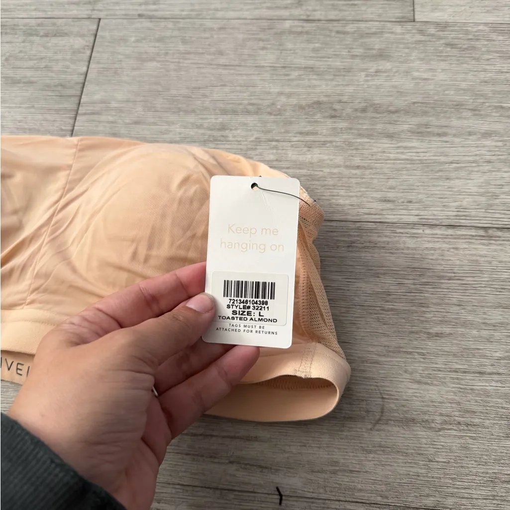 Lively Almond Strapless Bra Tan Size L - Image 2