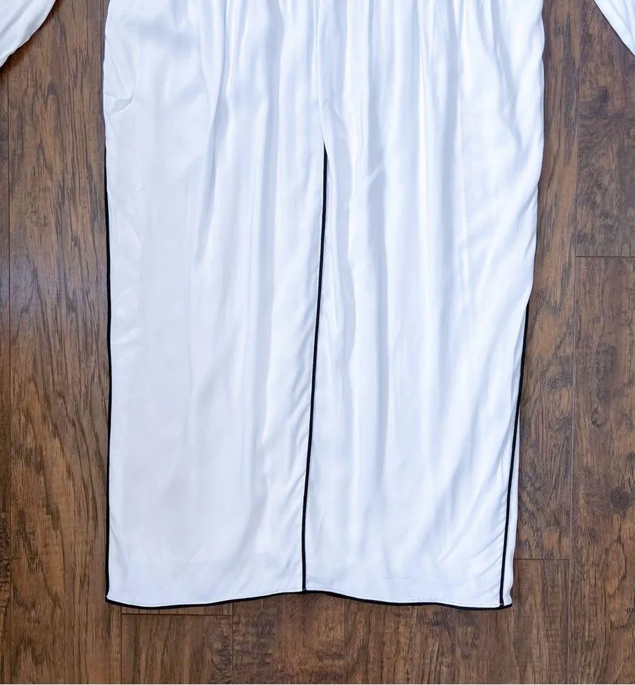 Universal Standard • Arga Outline Dress white black piping midi minimalist - Image 6