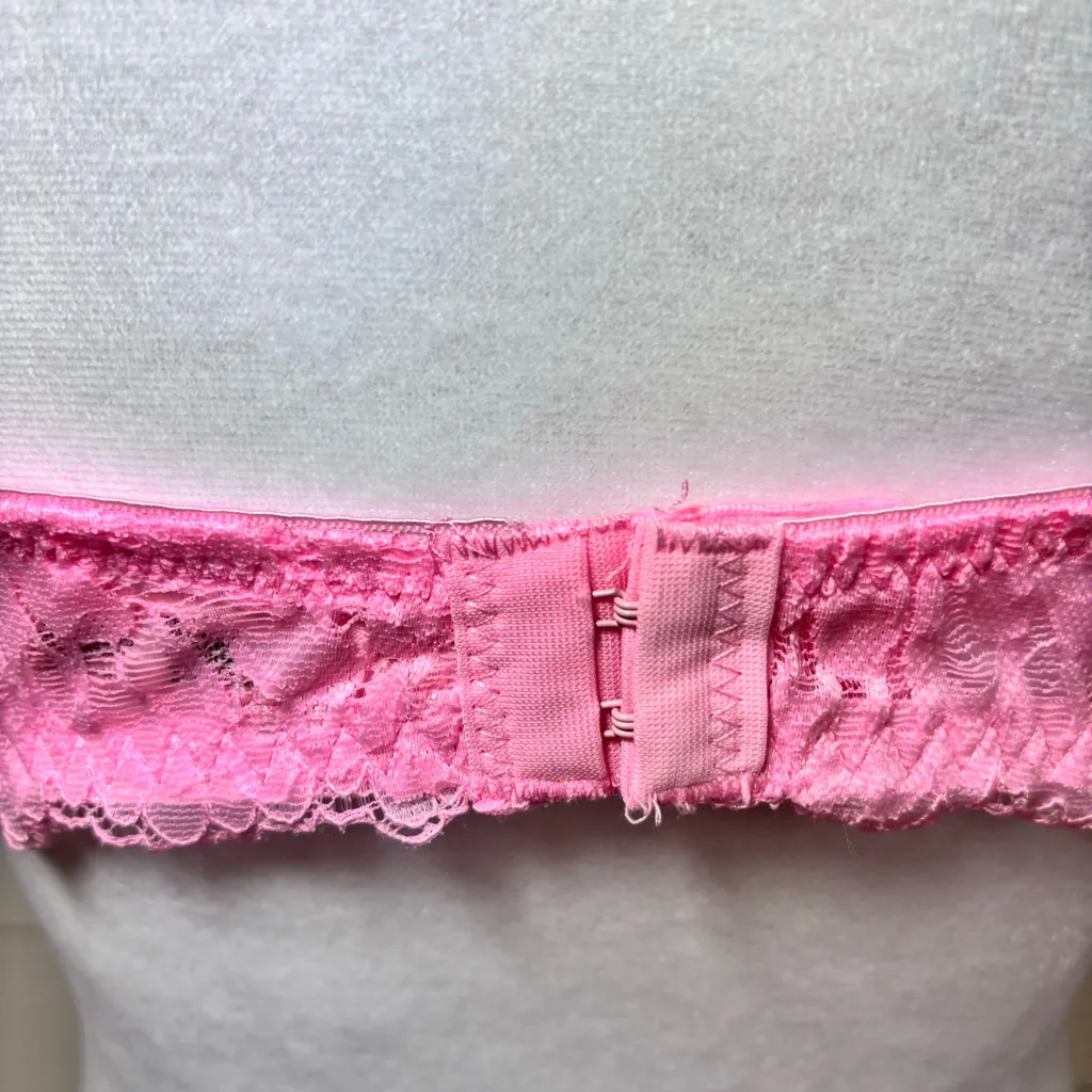 Juicy Couture underwire lace bras Hot pink Size 38C NWT‎ - Image 6
