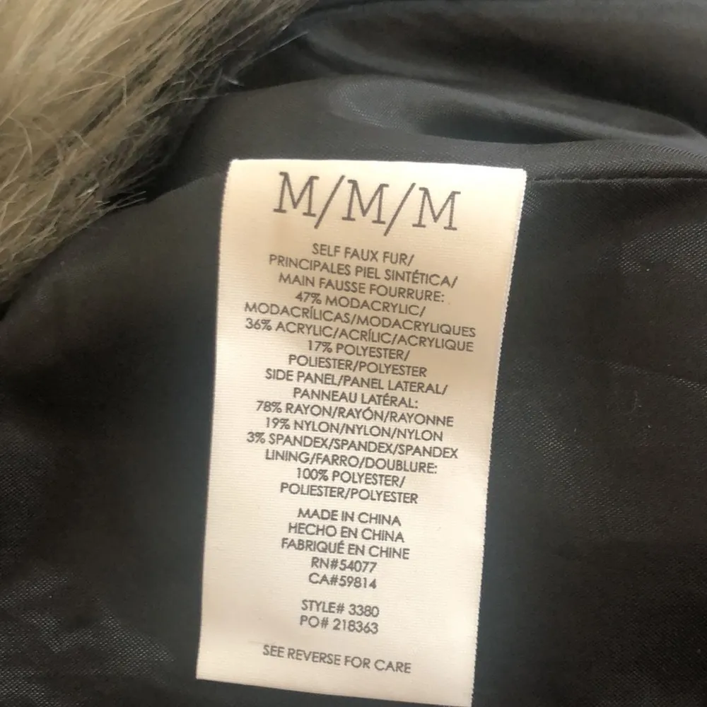 Frosty Faux Fur Multi Color Vest Sz. M #3380 Lined Fun Cozy Date Nite - Image 10