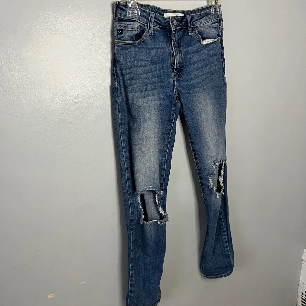 KanCan Women's Blue Straight Leg Jeans Size 26 - Image 3