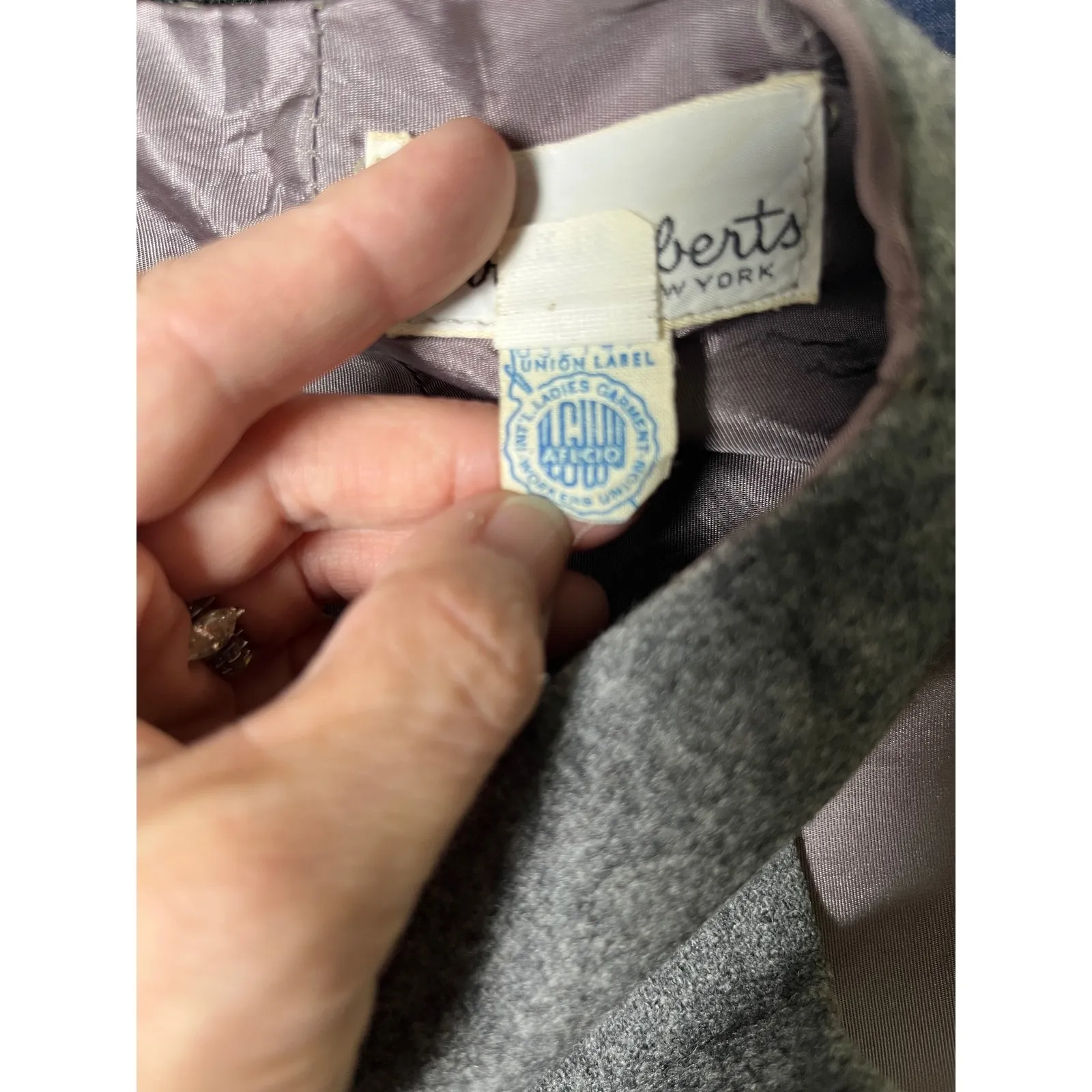 Vintage Gray Wool Sheath Dress Mod‎ Minimalist Career Core Union Made NYC 7/8 Size XS - Image 6