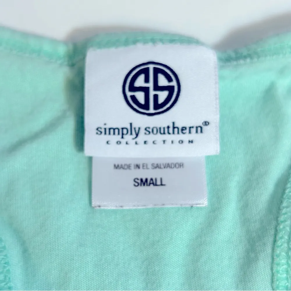 Simply Southern Teal Tank Top Life is a Party in the South Size S - Image 6