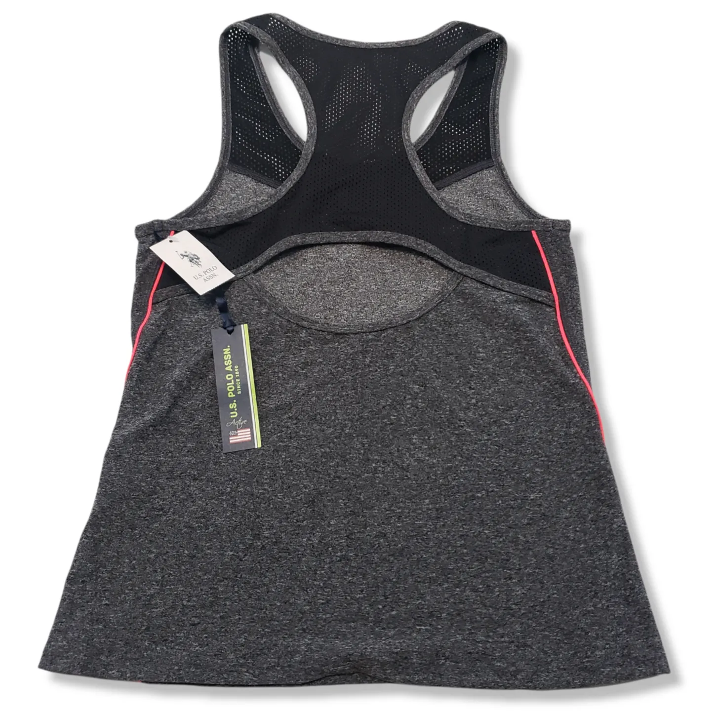 US Polo Assn. Top Size Medium Woman's Racerback Tank Top Activewear Athletic Shirt - Image 2