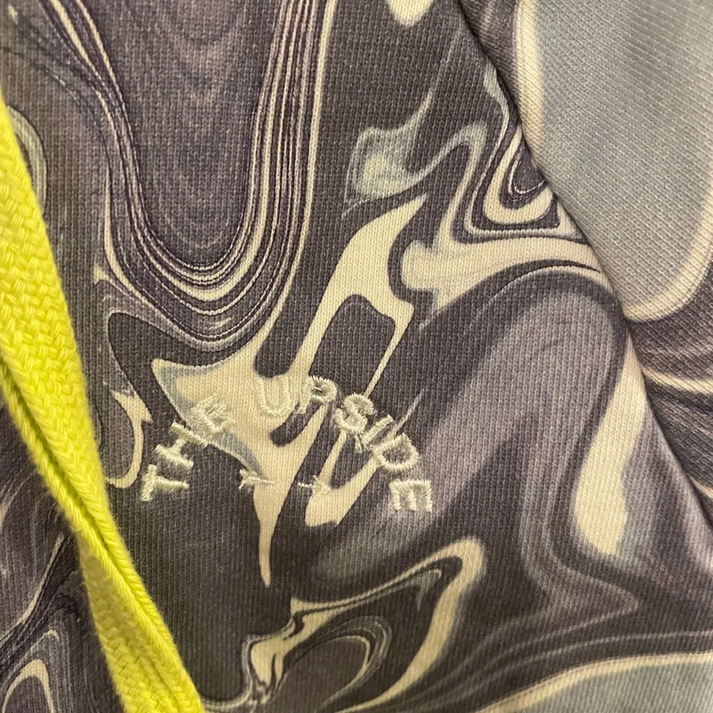 The Upside Marbled Crop Sweatshirt XS Blue - Image 4