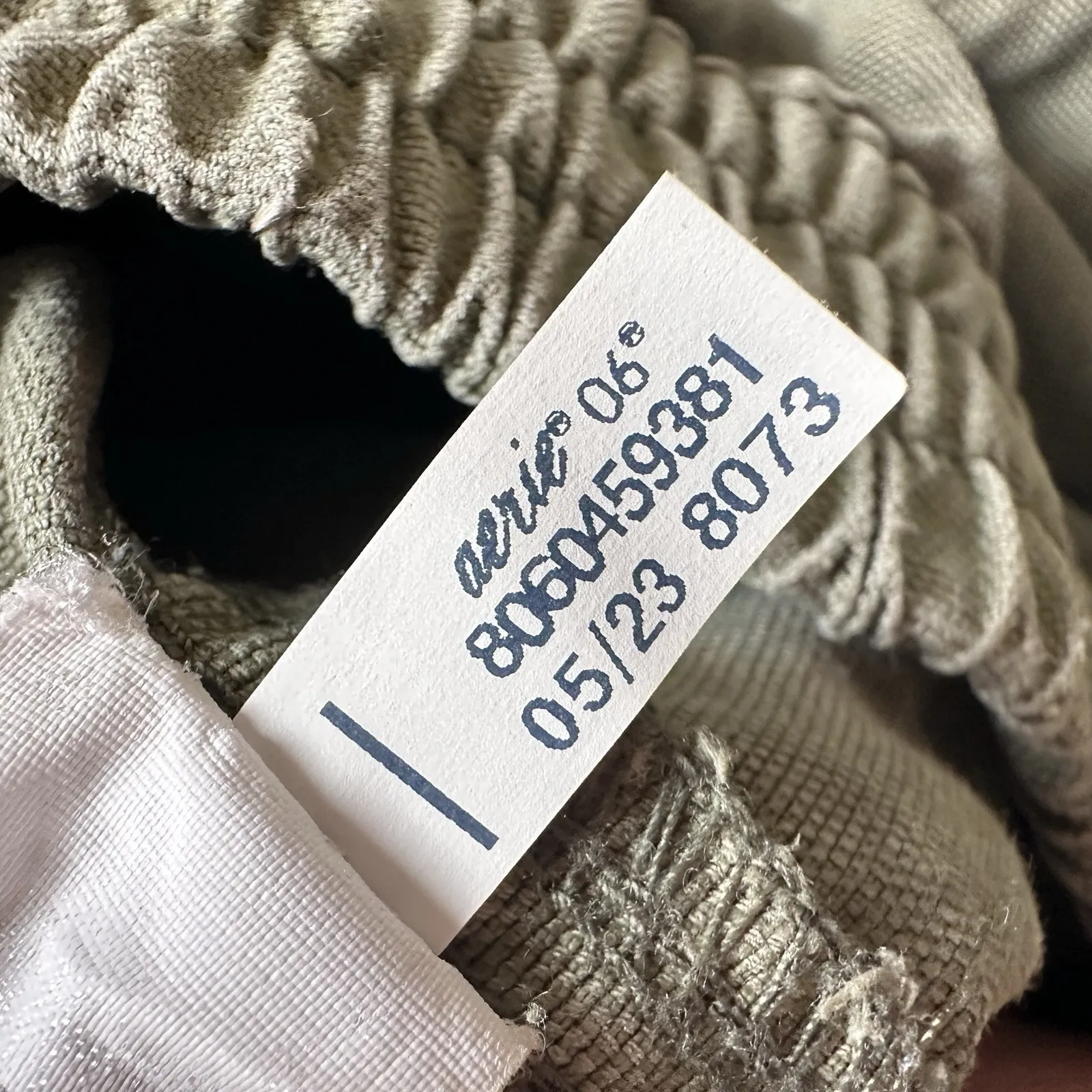 Aerie Pants Size XS Green Baggy Cargo Twill‎ Elastic Drawstring Waist Skater - Image 7