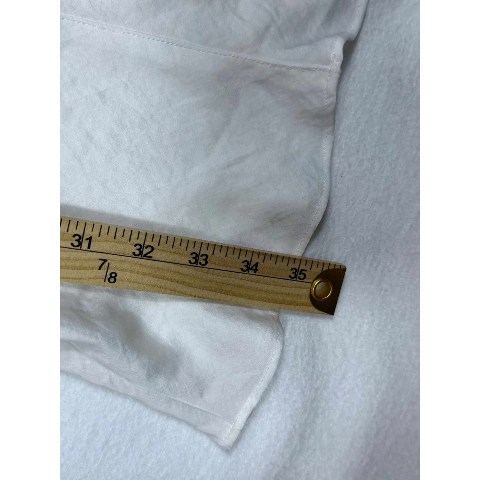 Jezebel White Lace Trim Slip Chemise Nightgown Lingerie Size M Bridal - Image 4