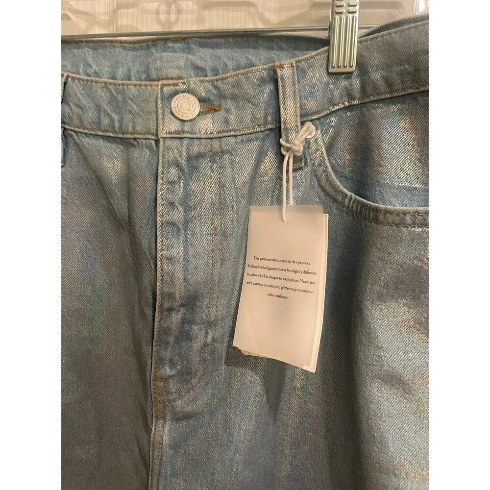 FRAME Holigraphic look womens jeans, Mid-Rise Boot Cut, A51 - Image 4