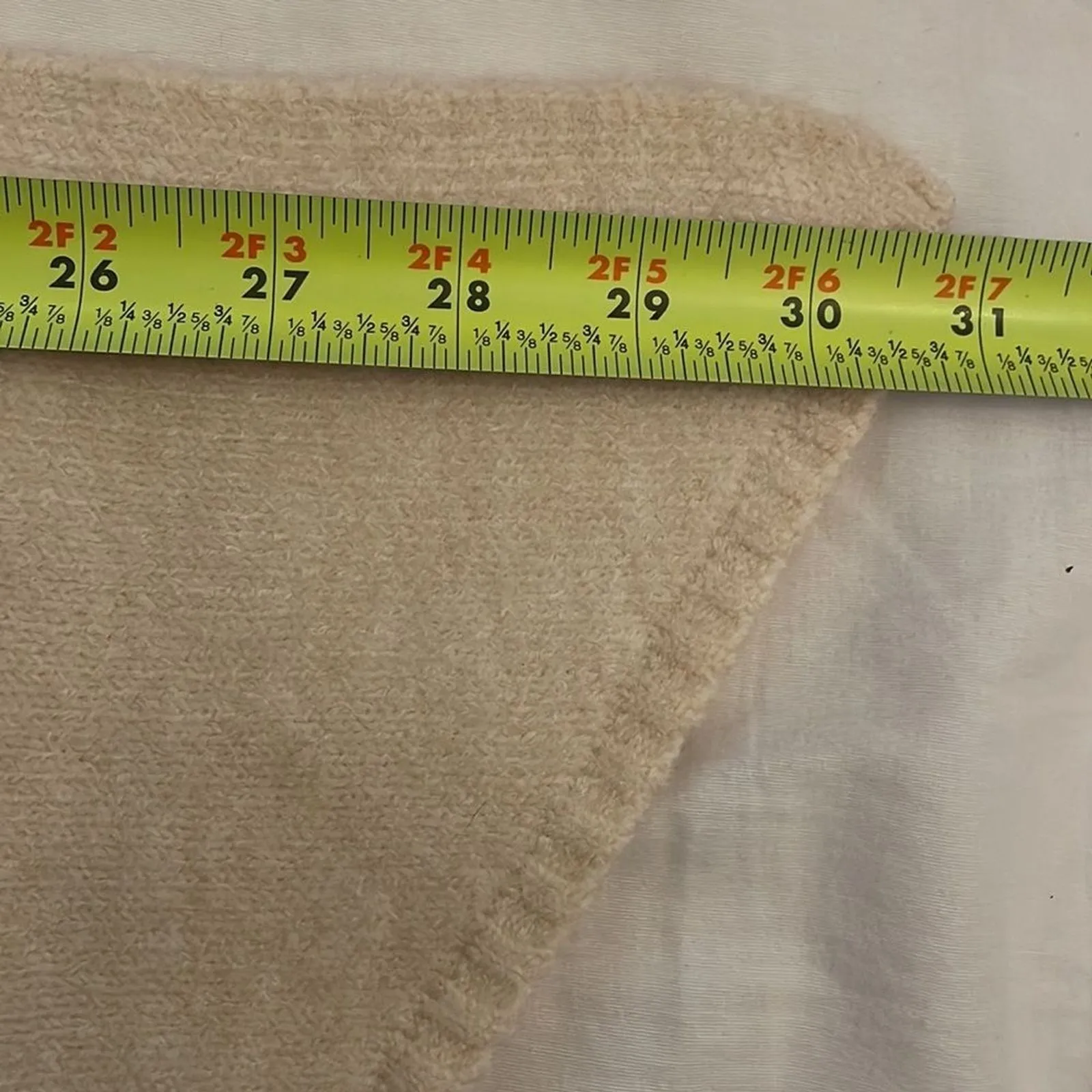 BTFBM Cream Turtleneck Knit Sweater Womens Size Medium Asymmetrical White - Image 7