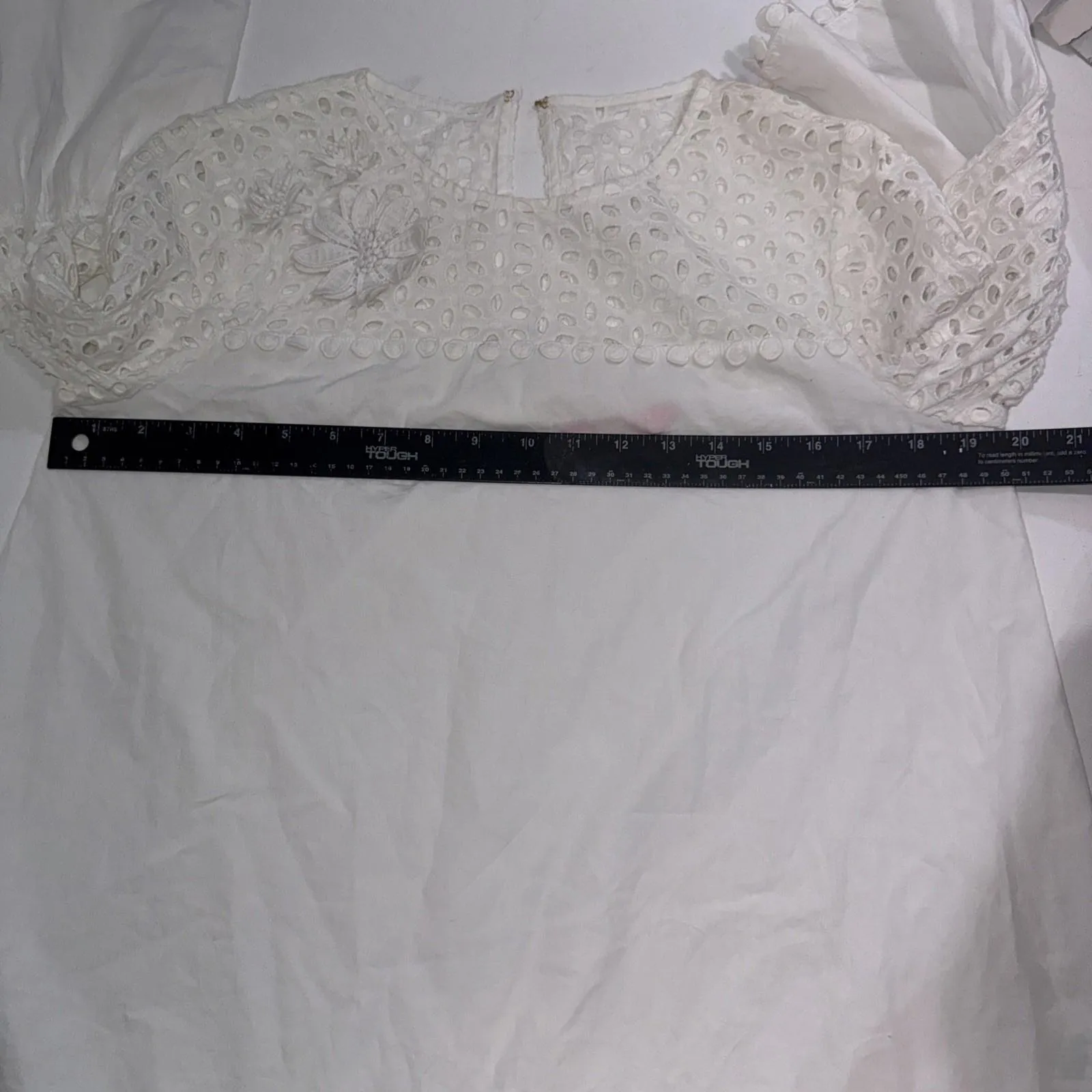 Lilly Pulitzer Preppy Designer Old Money Eyelet Blouse Small - Image 4