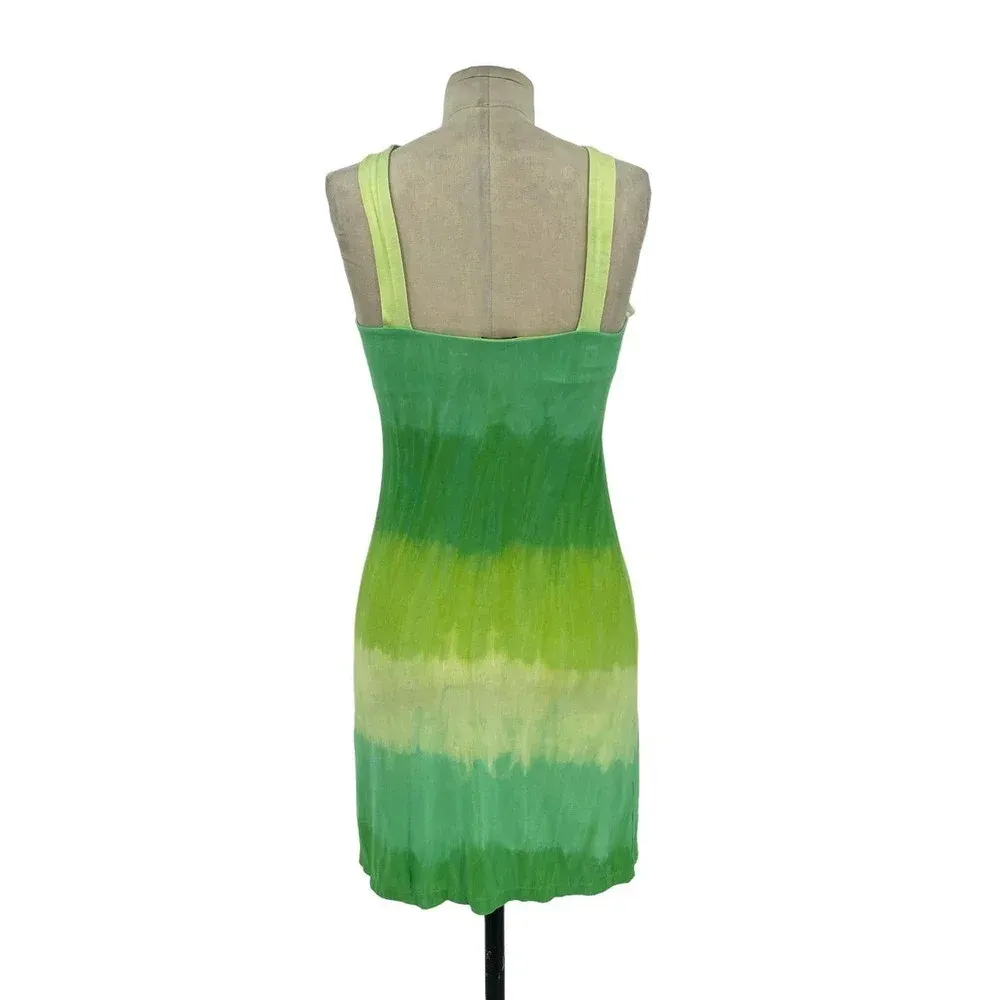 Cosabella Green‎ Ombre Dye Halter Jersey Dress Size Small - Image 5