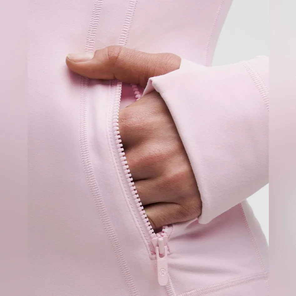 Lululemon NWT Define Nulu Full Zip Jacket Pink Organza Color Size 12 - Image 6