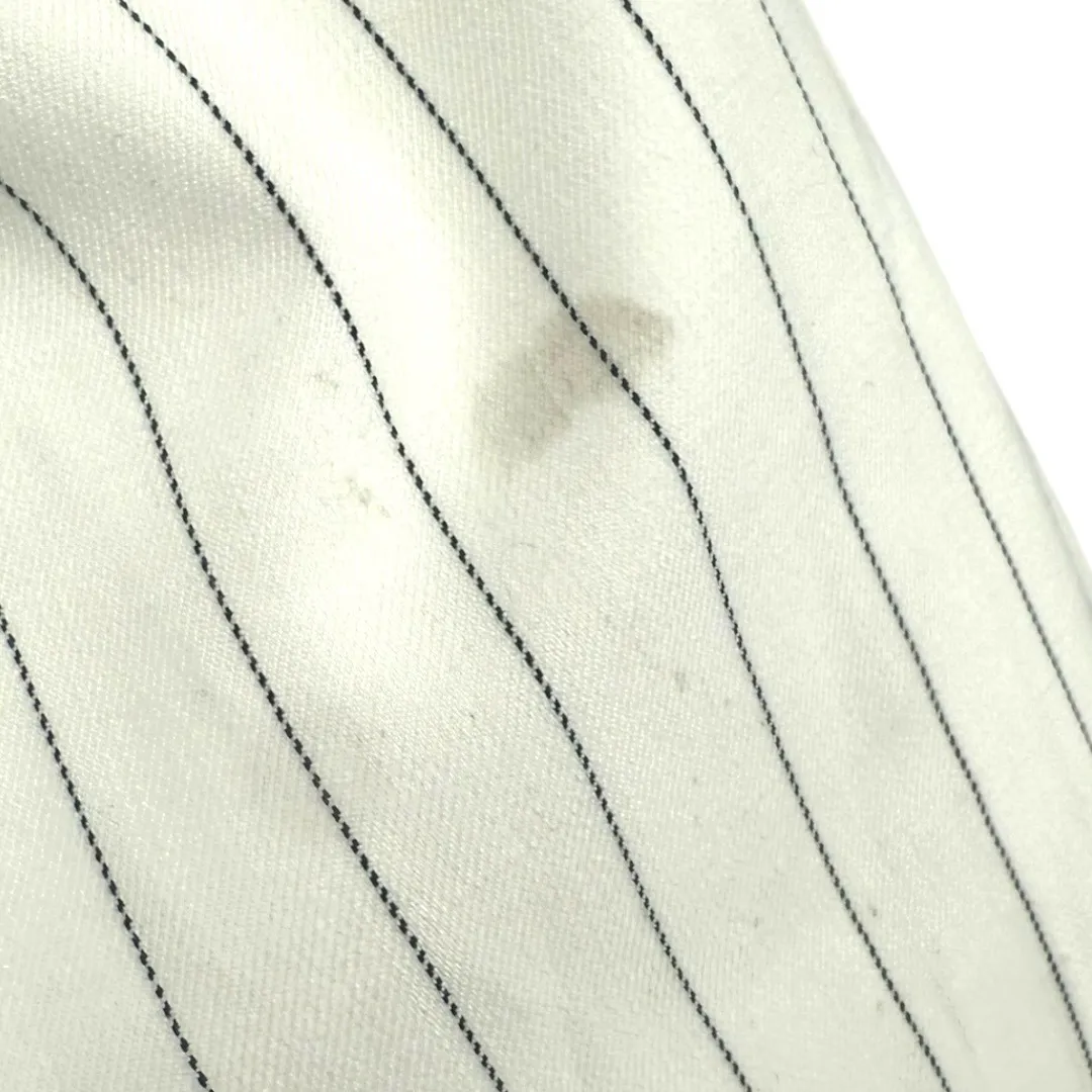 NWT Ann Taylor Women's Slim Wide Leg Pants White Pinstripe Size 16 Career Work - Image 14