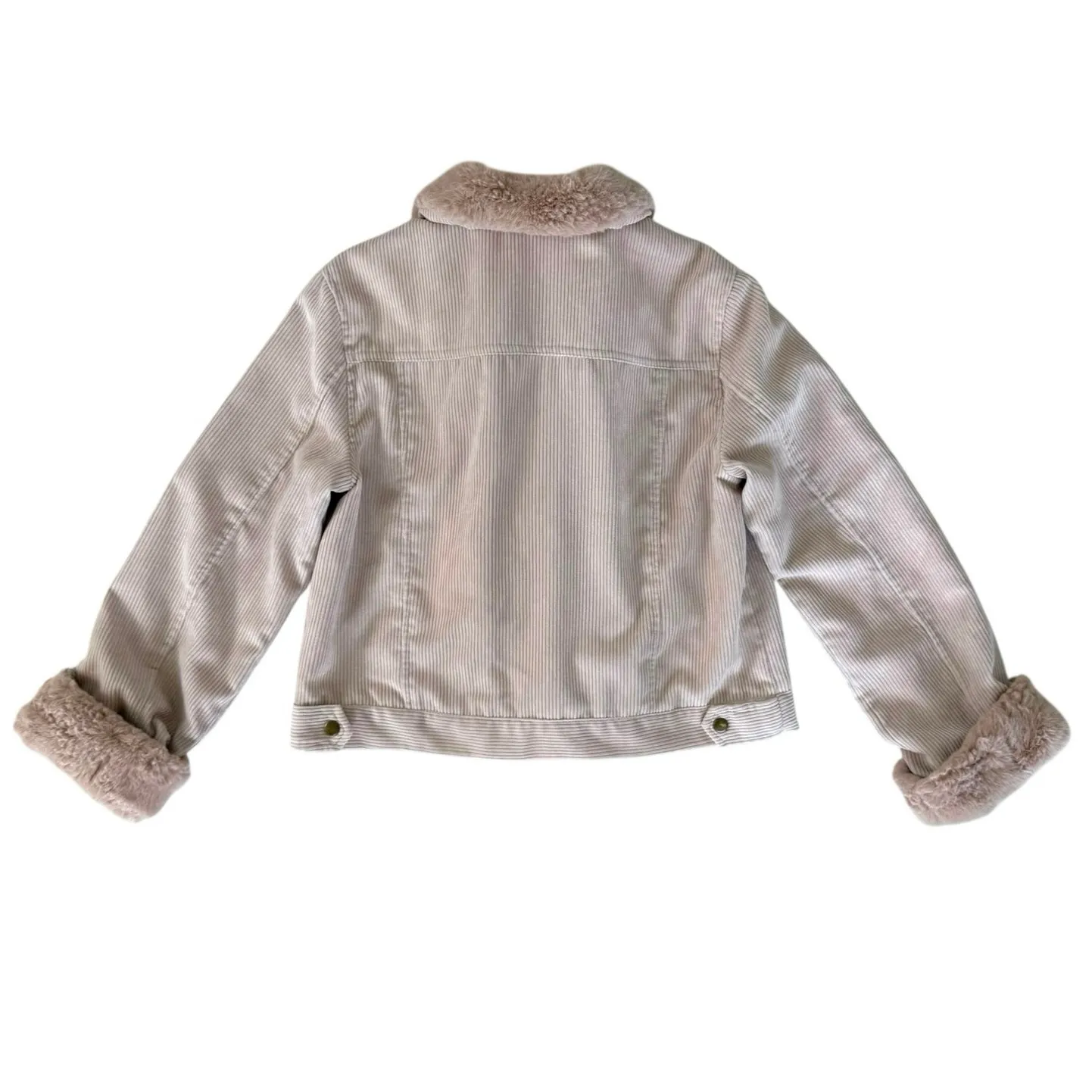 Everly  Corduroy Jacket faux fur collar Size Small gorpcore cabincore - Image 3