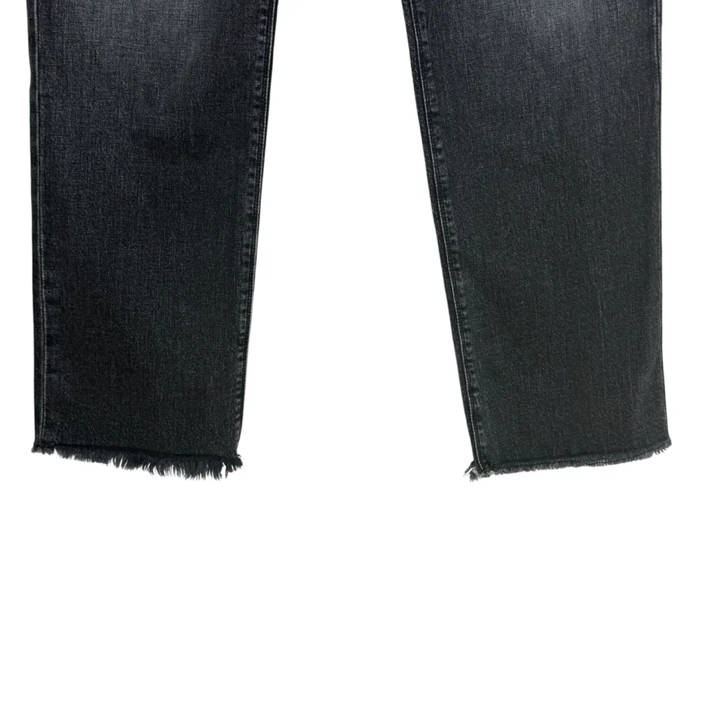 RTA Dexter Half Belt High Rise Straight Leg Jeans in Studio Black Size M (6) - Image 7