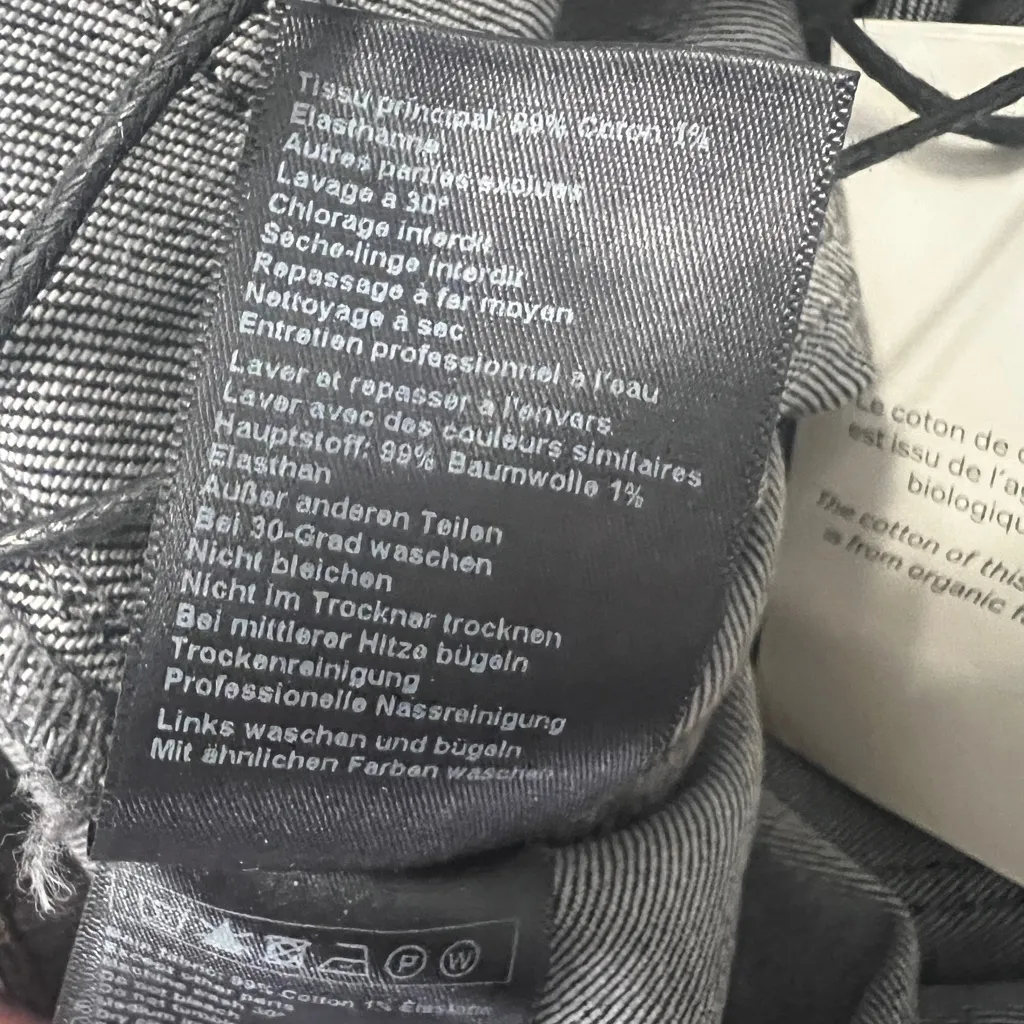 ba&sh Django High Rise Wide Leg Jeans Blackstone Patch Pocket Retro NWT 25 - Image 11