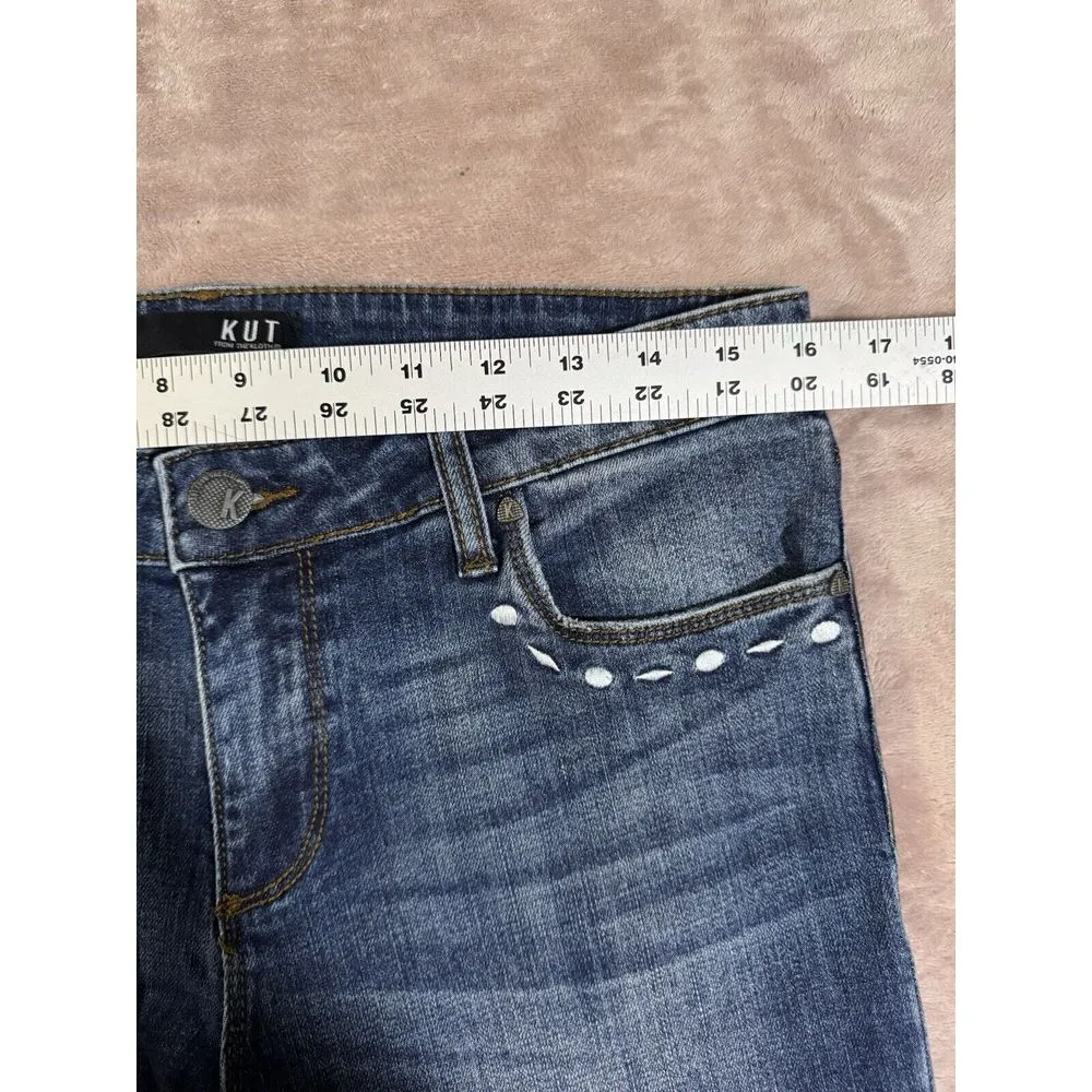 Kut From The‎ Kloth Womens Reese Ankle Straight Leg Blue Denim Size 8 - Image 8