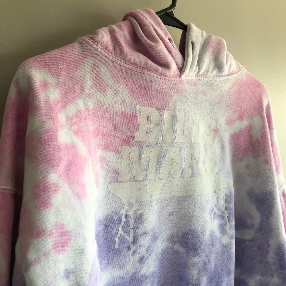 Colortone Bills Mafia Pastel Tie Dye Hooded Sweatshirt Size Large - Image 9