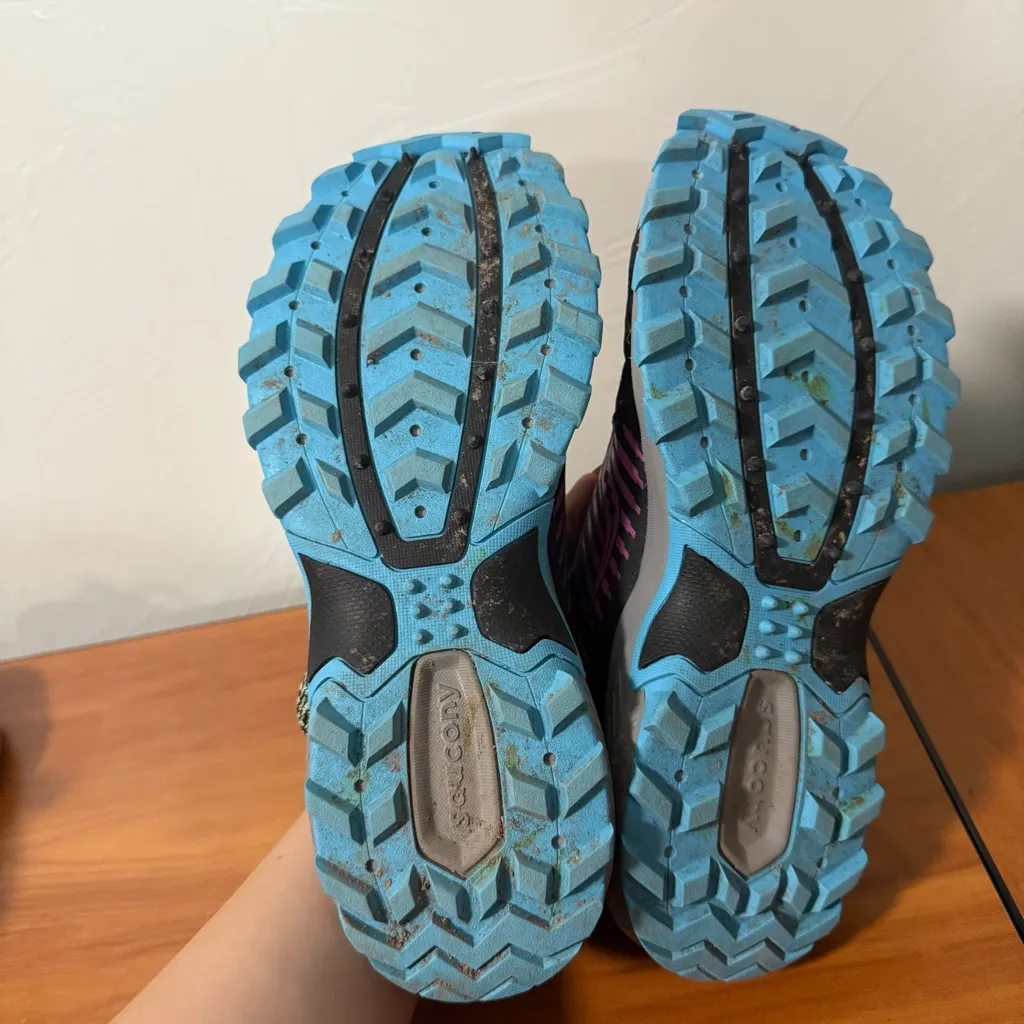 Saucony Women’s Excusrion TR15 Black Purple Trail‎ Running Gym Workout Shoe 10 - Image 8