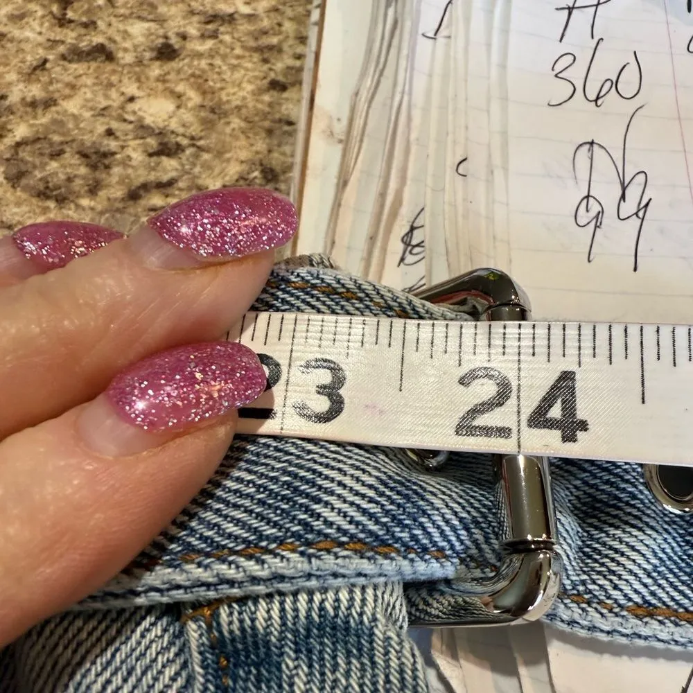 Ser.o.ya size 3X sample cut out denim skirt Blue - Image 8